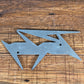 Peavey Classic Metal Logo Badge 6"x3" #6 Used