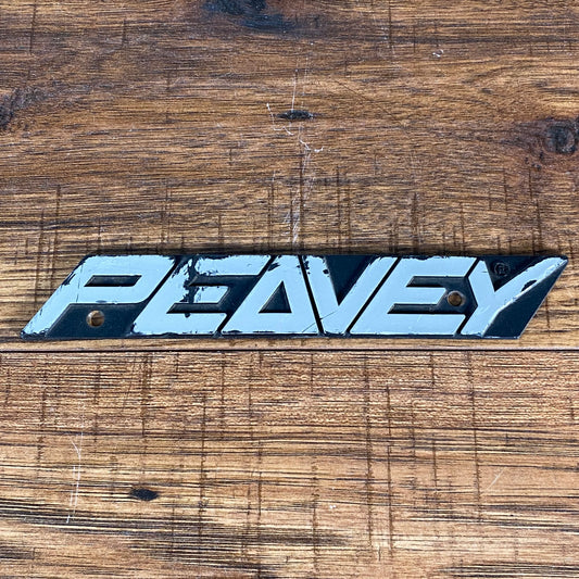 Peavey Modern Logo Badge Plastic 7" x 1.25" #1 Used
