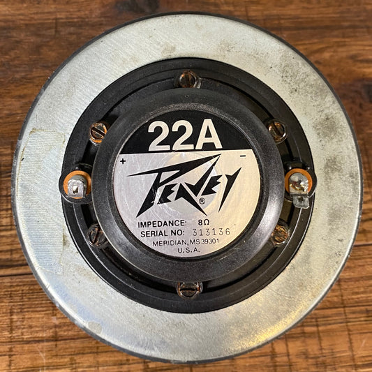 Peavey 22A Aluminum Diaphragm High Frequency PA Horn Compression Driver 8 Ohm Used