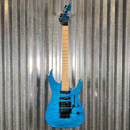 ESP LTD MH-203QM See Thru Blue Quilt Top Guitar MH203QMSTB #0262 Used