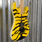 ESP LTD GL-200MT George Lynch Yellow Tiger Stripe Graphic Guitar LGL200MT #0434 Used
