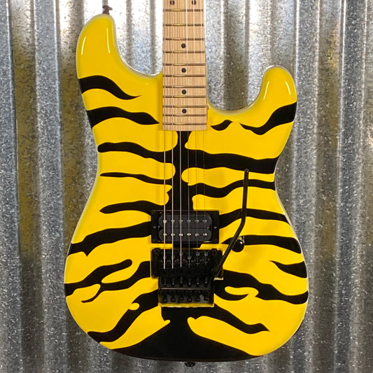 ESP LTD GL-200MT George Lynch Yellow Tiger Stripe Graphic Guitar LGL200MT #0434 Used