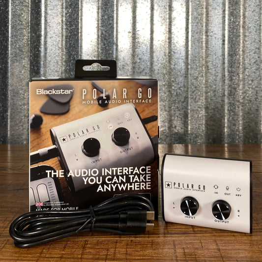 Blackstar Polar Go Battery Powered Pocket Recording Audio Interface With Stereo Microphones