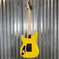 ESP LTD GL-200MT George Lynch Yellow Tiger Stripe Graphic Guitar LGL200MT #1404 Used