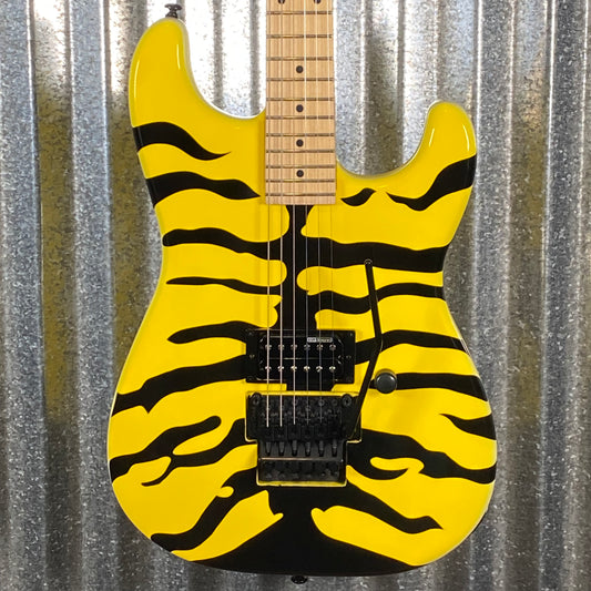ESP LTD GL-200MT George Lynch Yellow Tiger Stripe Graphic Guitar LGL200MT #1404 Used