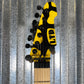 ESP LTD GL-200MT George Lynch Yellow Tiger Stripe Graphic Guitar LGL200MT #1404 Used