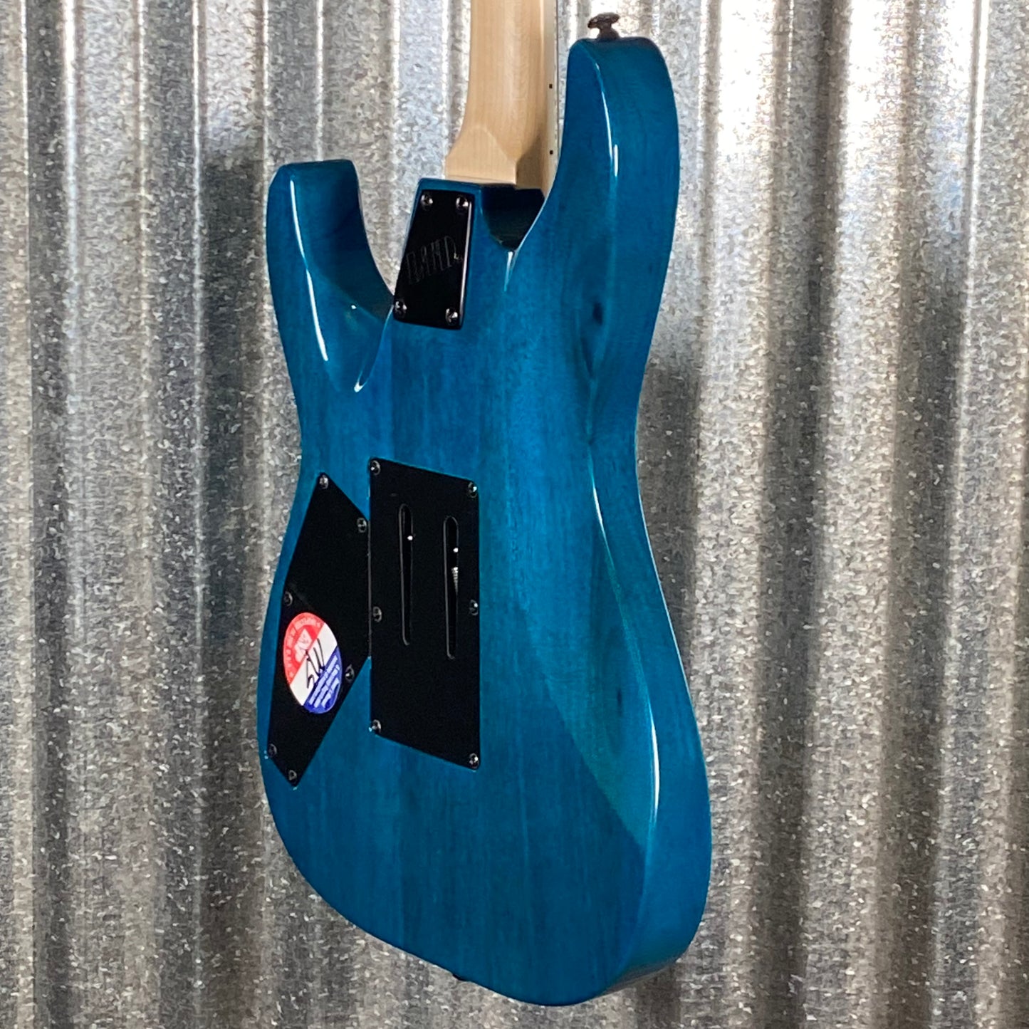 ESP LTD MH-203QM See Thru Blue Quilt Top Guitar MH203QMSTB #0100 Used
