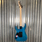 ESP LTD MH-203QM See Thru Blue Quilt Top Guitar MH203QMSTB #0100 Used