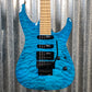 ESP LTD MH-203QM See Thru Blue Quilt Top Guitar MH203QMSTB #0100 Used