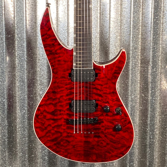 ESP LTD M3-1000FR Floyd Rose Quilt See Thru Black Cherry Guitar LM3100FRWMSTBC #2102 Used