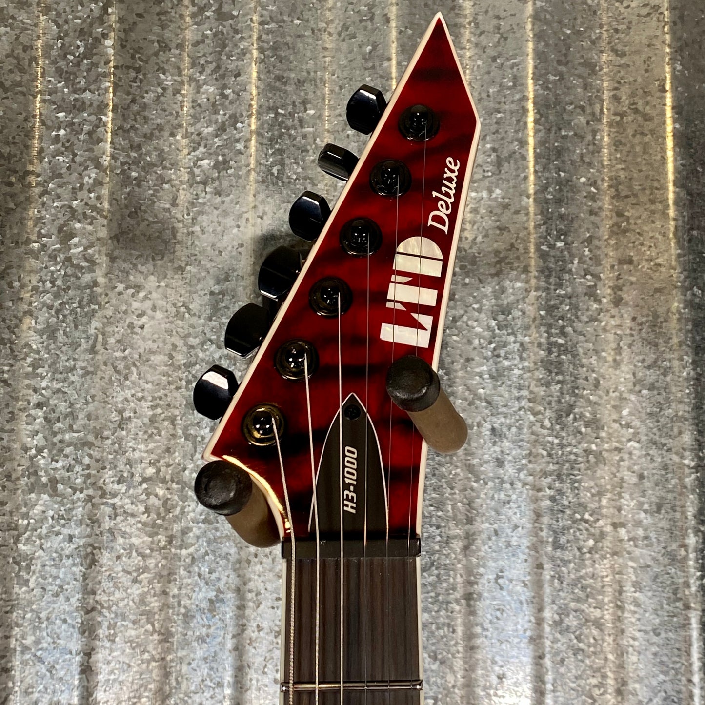 ESP LTD M3-1000FR Floyd Rose Quilt See Thru Black Cherry Guitar LM3100FRWMSTBC #2102 Used