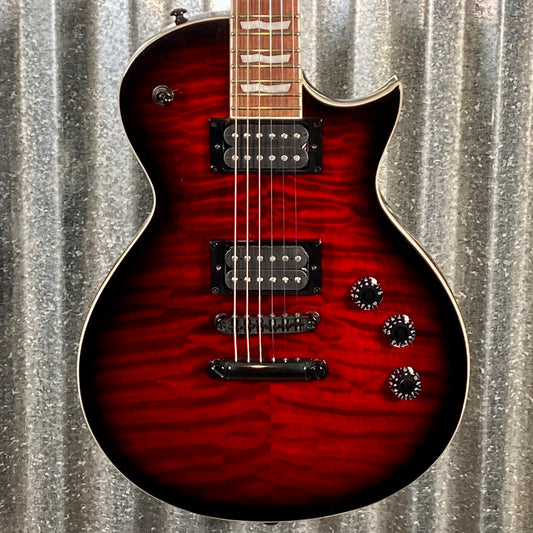 ESP LTD EC-256 Quilt See Thru Black Cherry Sunburst Guitar EC256QMSTBCSB #0901 Used