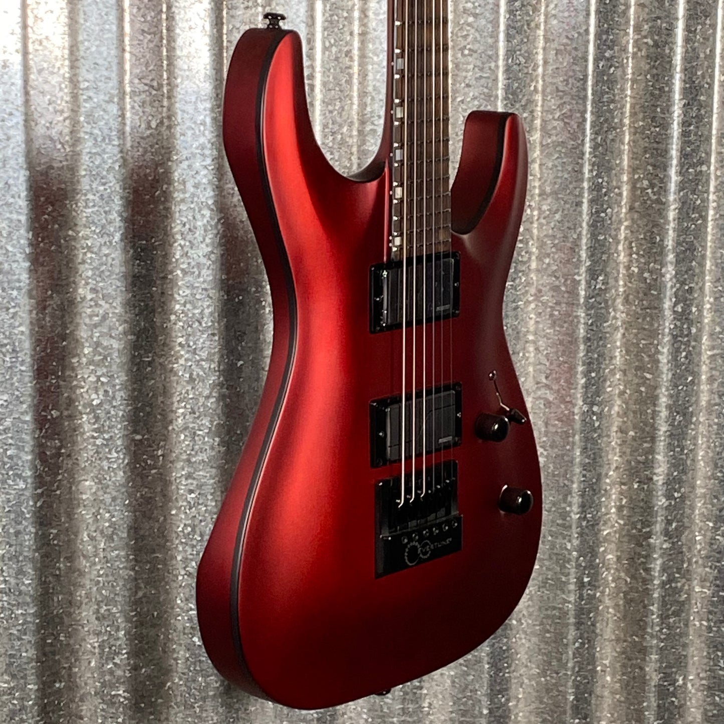 ESP LTD MH-1000 Evertune Candy Apple Red Satin Guitar LMH1000ETCARS #0098 Used