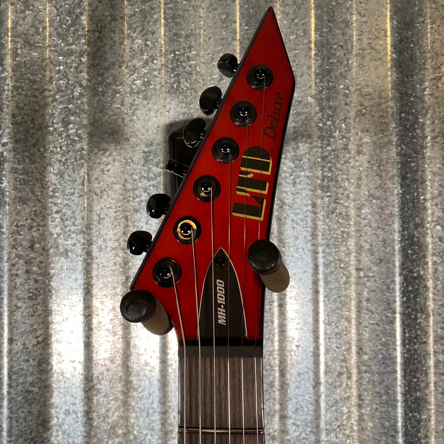 ESP LTD MH-1000 Evertune Candy Apple Red Satin Guitar LMH1000ETCARS #0098 Used