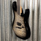 ESP LTD M-1001 Neck Thru Quilt Top Charcoal Burst EMG LM1001NTQMCHB #0448 Used