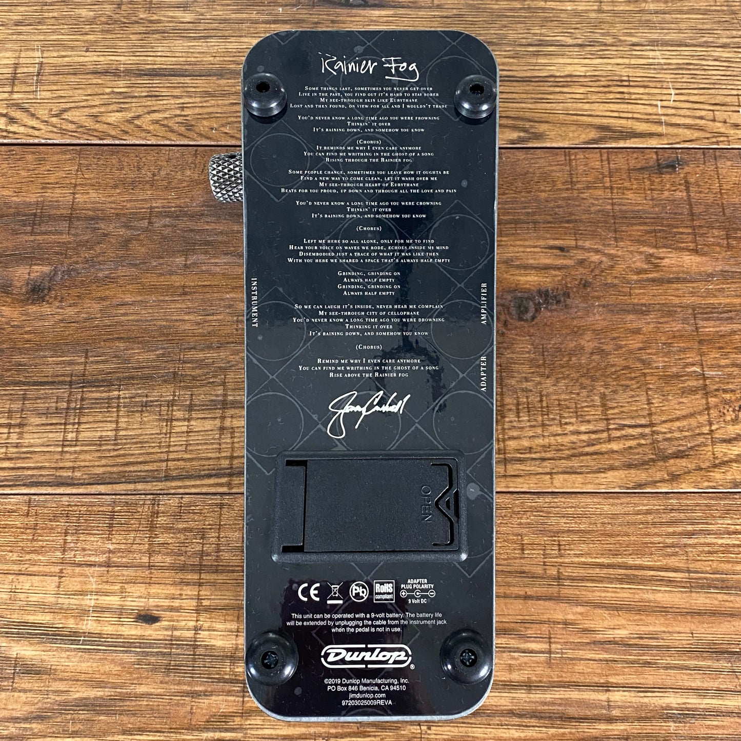 Dunlop JC95B Jerry Cantrell Cry Baby Wah Guitar Effect Pedal Black B Stock