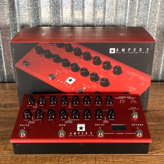 Blackstar Amped 2 100 Watt 2 Channel Amplifier Guitar Multi Effect Pedal Demo