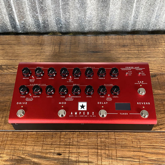 Blackstar Amped 2 100 Watt 2 Channel Amplifier Guitar Multi Effect Pedal Demo