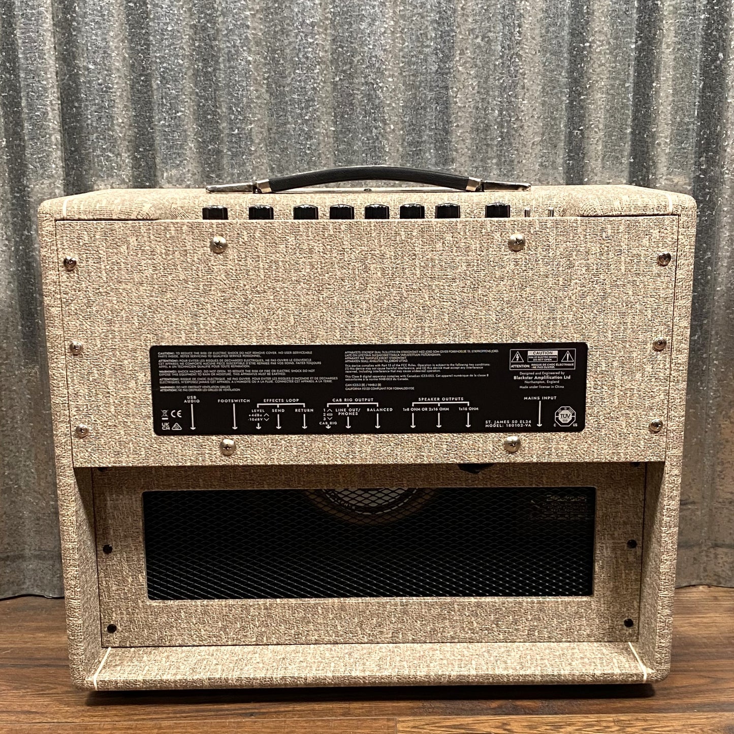 Blackstar St James 50 Watt 2 Channel 1x12 Tube Reverb Guitar Amplifier Combo EL34 STJ50EL34C Demo