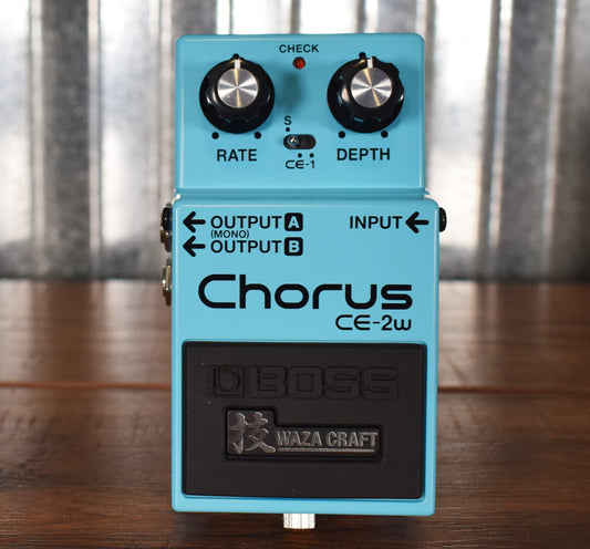 Boss CE-2W Waza Craft Chorus Guitar Effect Pedal Demo