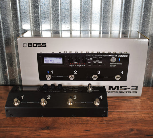 Boss MS-3 Guitar Multi Effect Processor Effect Loop Switcher Pedal Demo