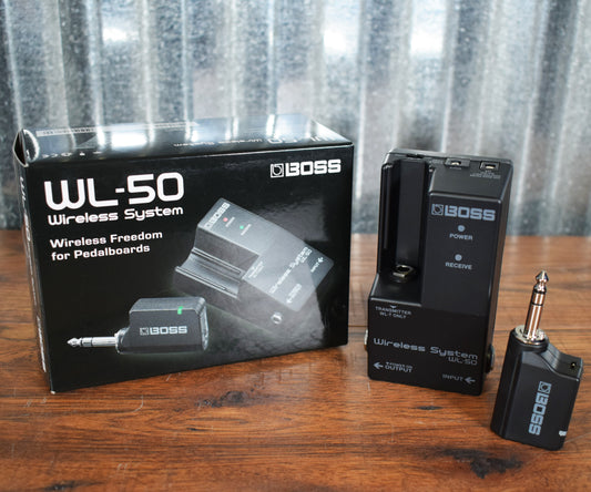 Boss WL-50 Guitar Bass Pedalboard Wireless System Demo