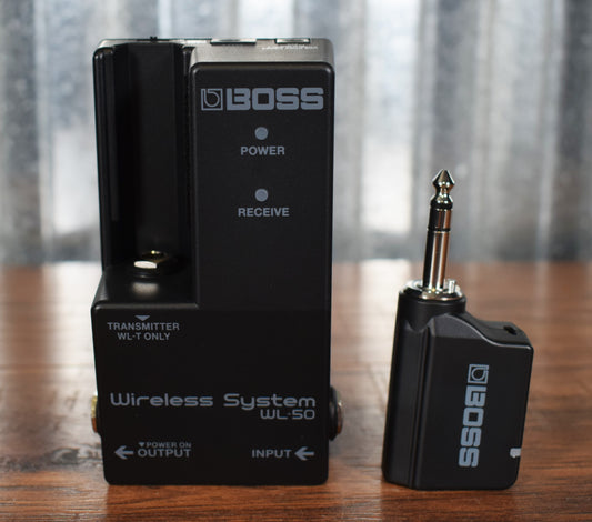 Boss WL-50 Guitar Bass Pedalboard Wireless System Demo