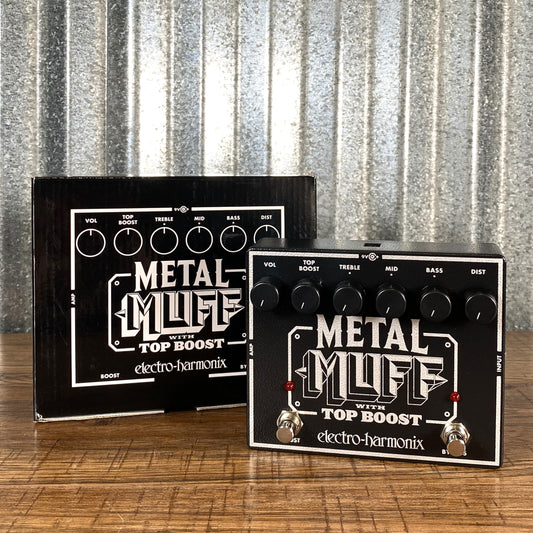 Electro-Harmonix EHX Metal Muff with Top Boost Distortion Guitar Effect Pedal Demo