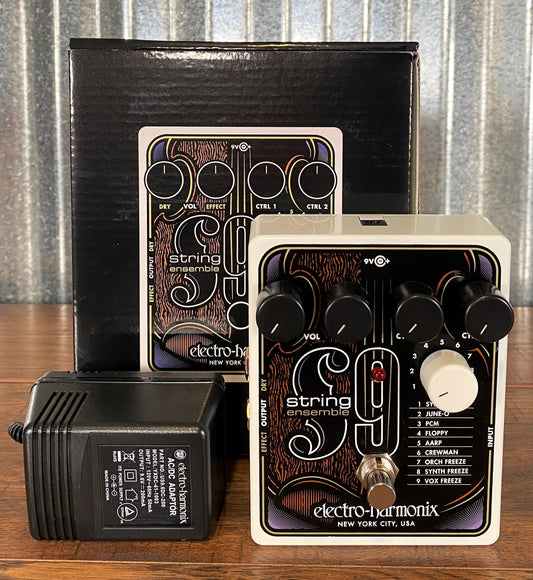 Electro-Harmonix EHX STRING9 String Ensemble Synth Guitar Effect Pedal Demo
