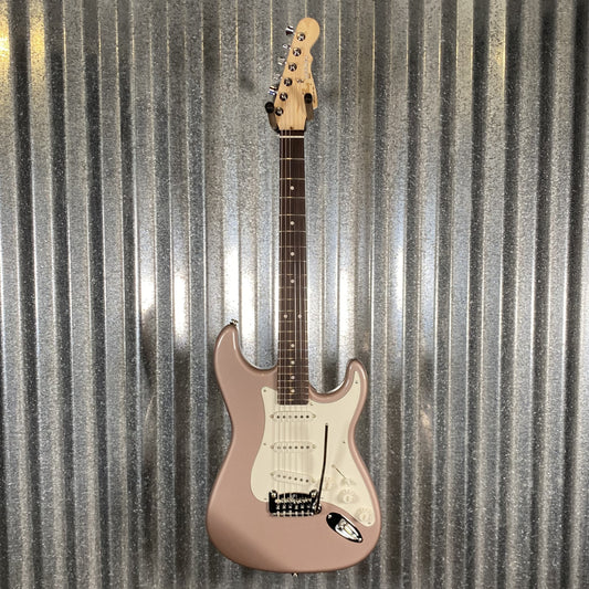 G&L USA Fullerton Deluxe Legacy Shoreline Gold Guitar & Bag Used