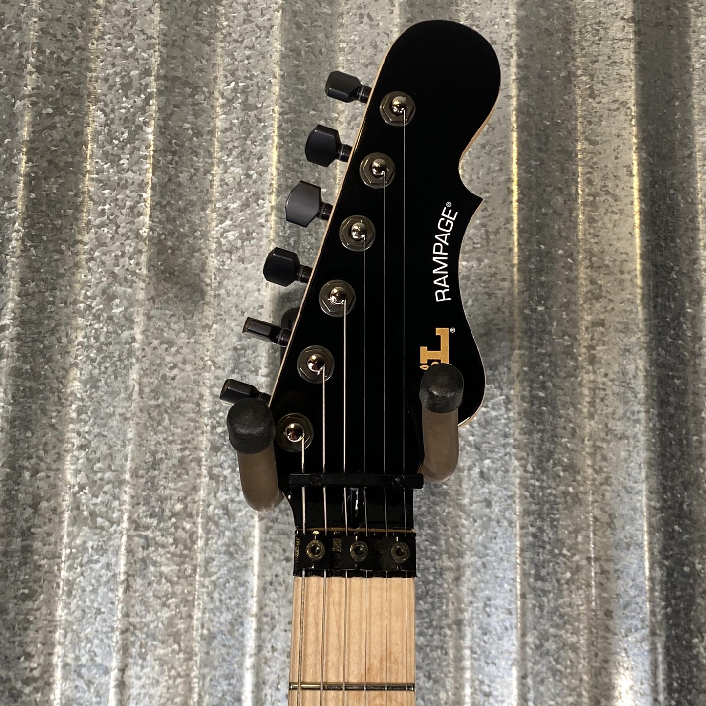 G&L USA Fullerton Deluxe Rampage 24 Jet Black Guitar & Bag Used