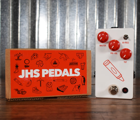 JHS Pedals Crayon Preamp DI Tone Distortion Fuzz Guitar Effect Pedal Demo