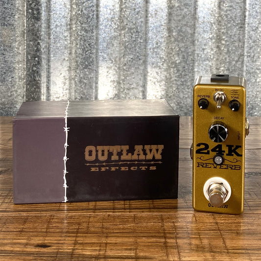 Outlaw Effects 24K Reverb Compact Guitar Effect Pedal Demo