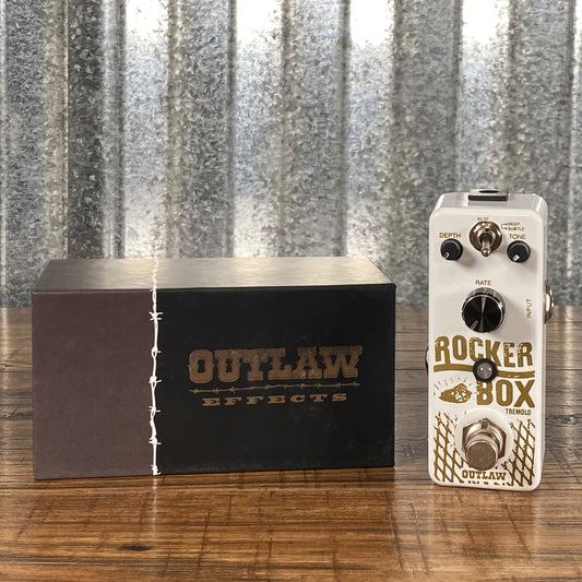 Outlaw Effects Rocker Box Tremolo Guitar Effect Pedal Demo