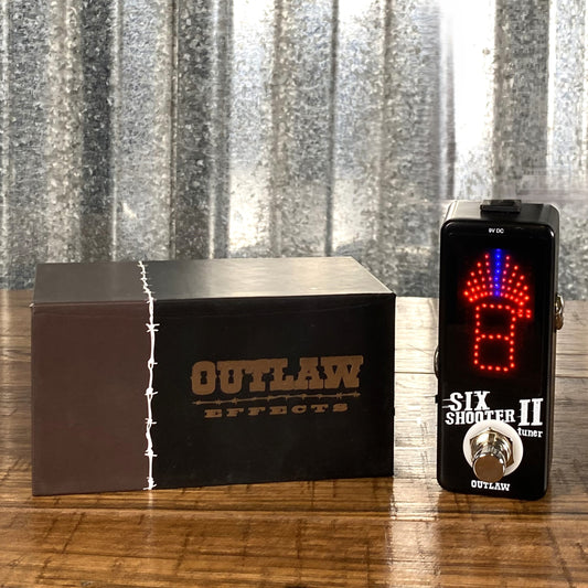 Outlaw Effects Six Shooter II Chromatic Tuner Guitar Effect Pedal Demo