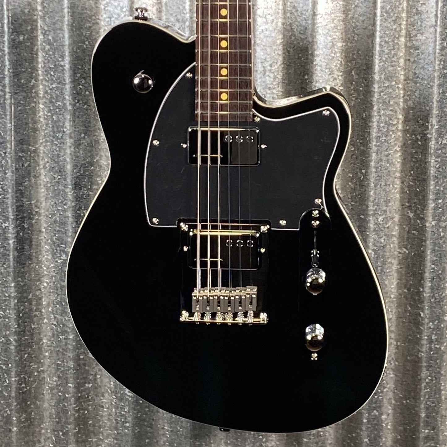 Reverend Crosscut Midnight Black Guitar Used