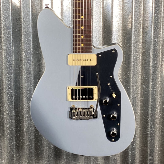 Reverend Double Agent W Metallic Silver Freeze Guitar Used