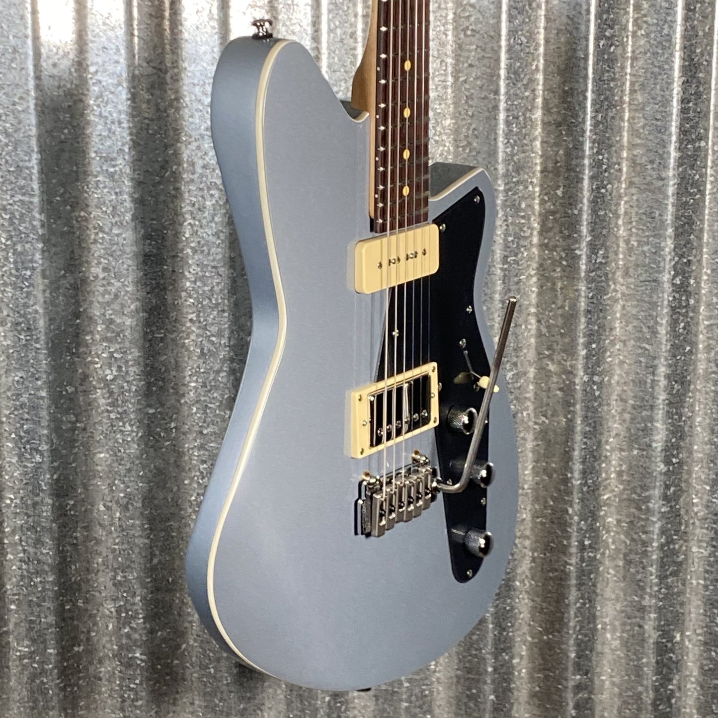 Reverend Double Agent W Metallic Silver Freeze Guitar Used