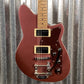 Reverend Jetstream HCB Bigsby Mulberry Mist Railhammer Guitar Used