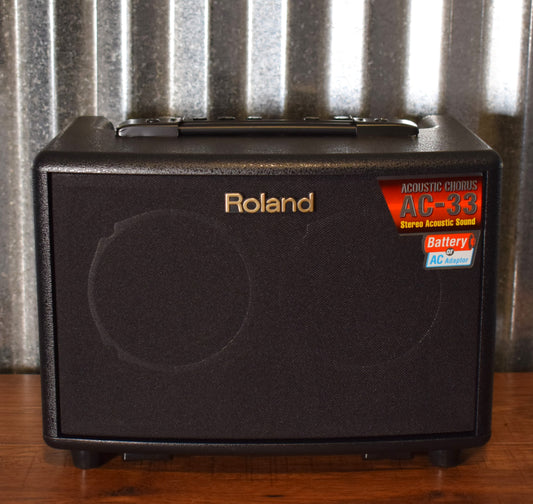 Roland AC-33 30 Watt 2x5' Chorus Acoustic Guitar Amplifier Demo