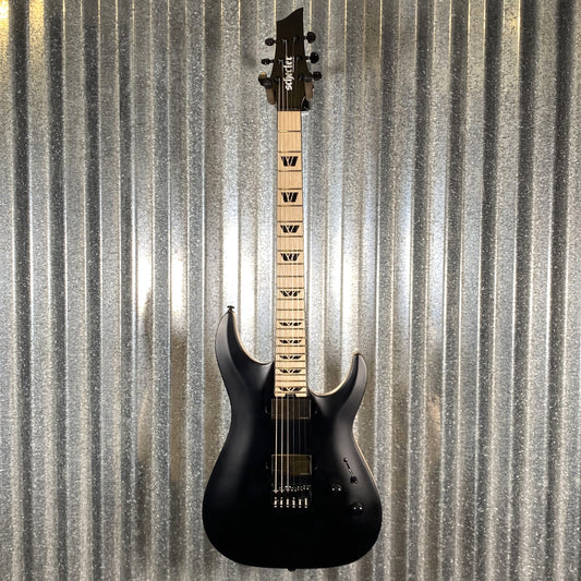 Schecter C-1 SLS Custom Hardtail Fishman Pickups Satin Black Guitar Used