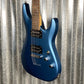 Schecter C-6 Deluxe Satin Metallic Light Blue Guitar Used