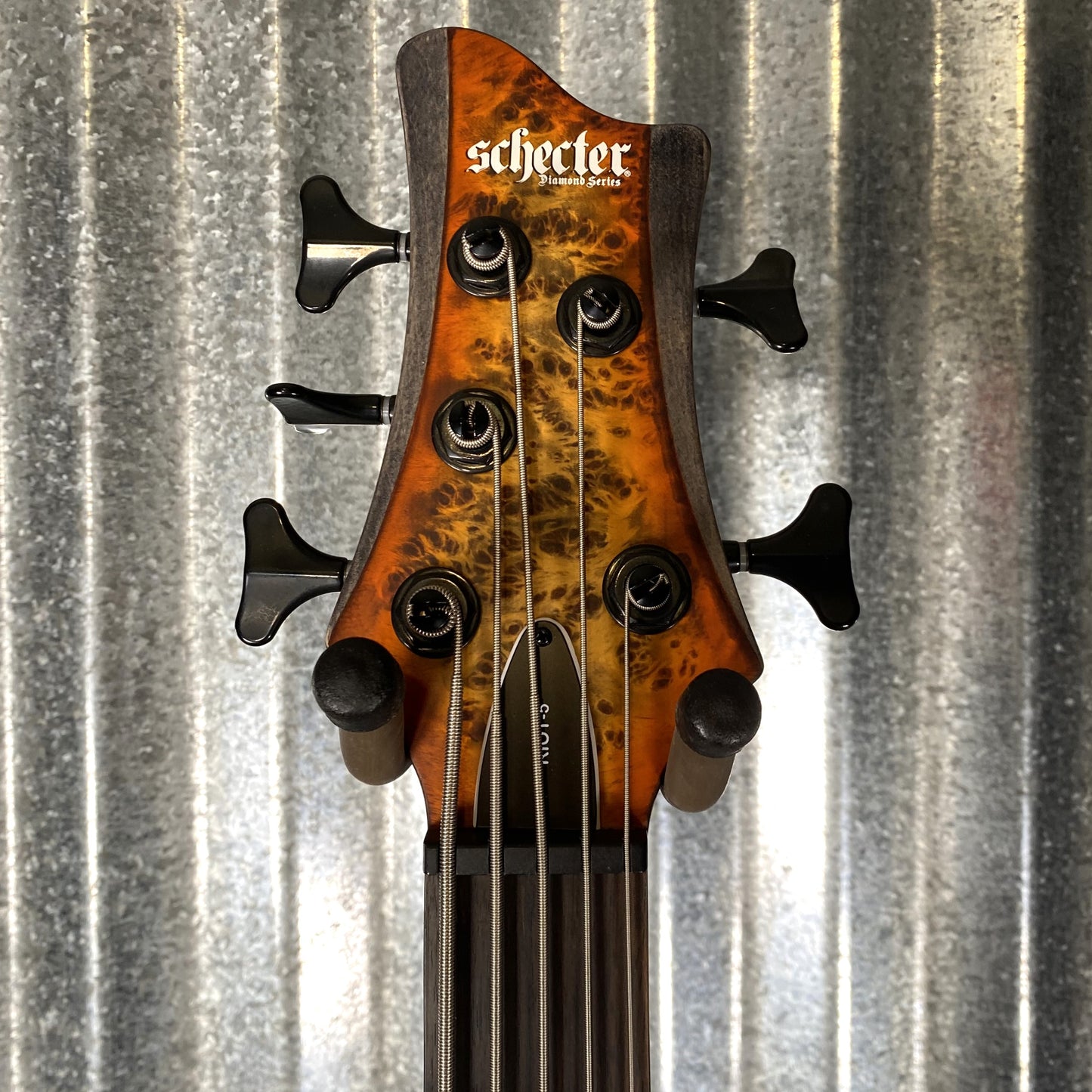 Schecter Riot 5 String Bass Inferno Burst Used