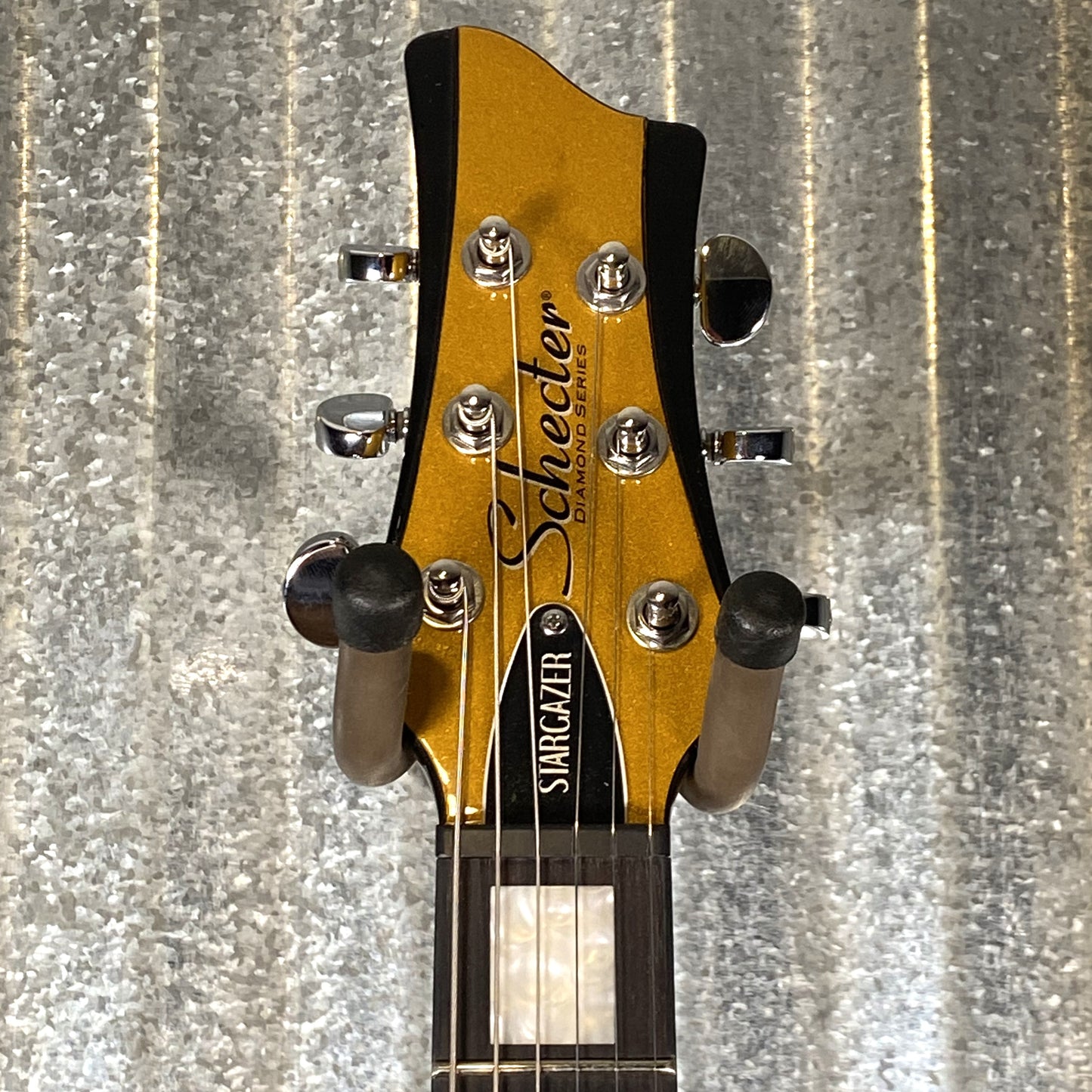 Schecter Stargazer 6 Vibrato Guitar Metallic Gold Used