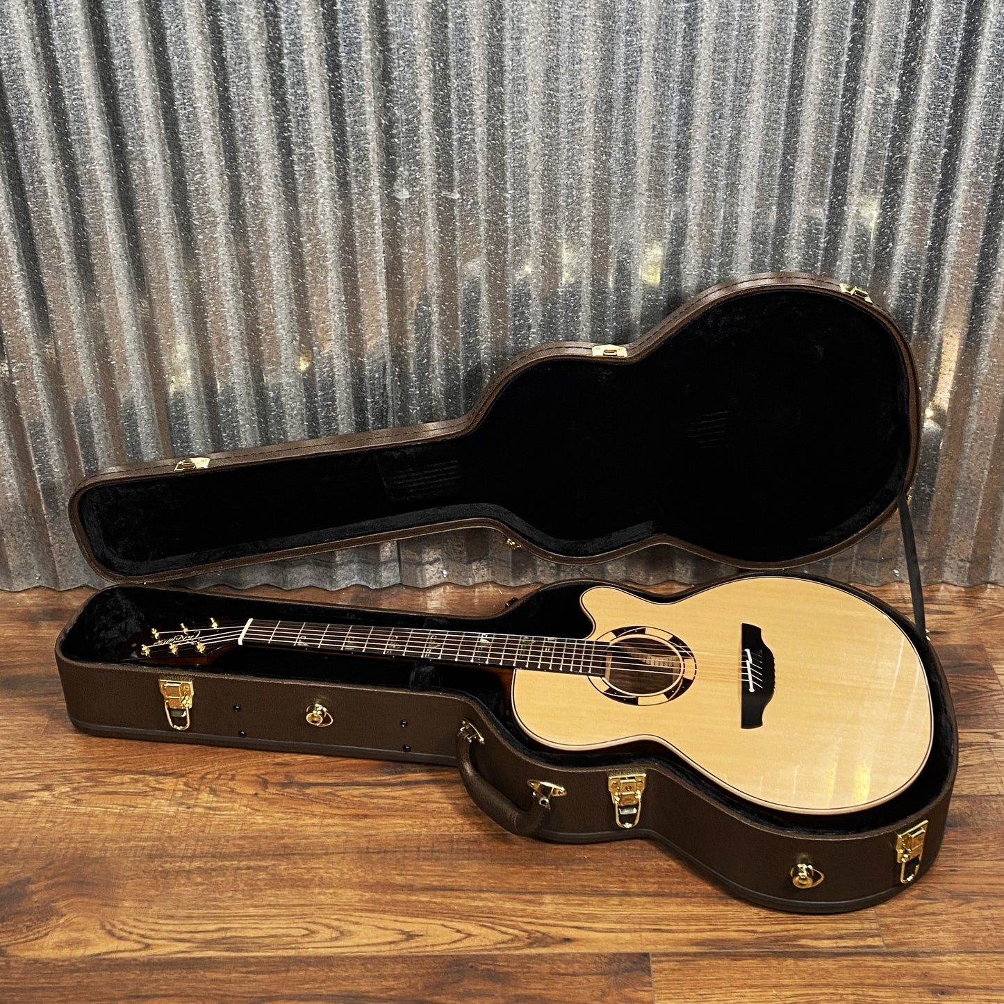 Takamine TSF48C NEX Santa Fe Natural Acoustic Electric Guitar & Case Japan Used