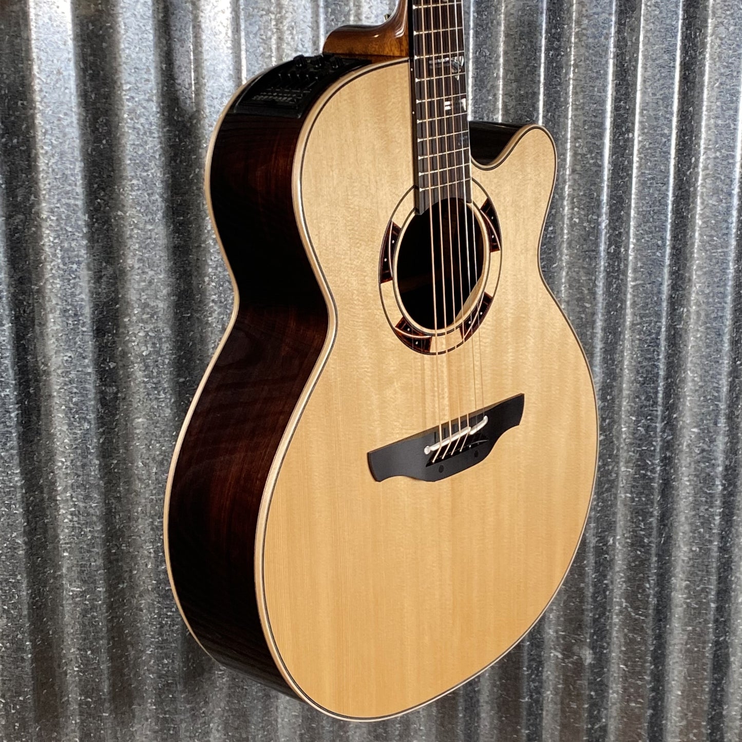 Takamine TSF48C NEX Santa Fe Natural Acoustic Electric Guitar & Case Japan Used