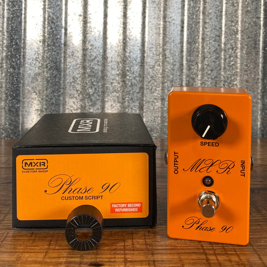 Dunlop MXR Custom Shop CSP101SL Script Phase 90 LED Phaser Guitar Effect Pedal B Stock