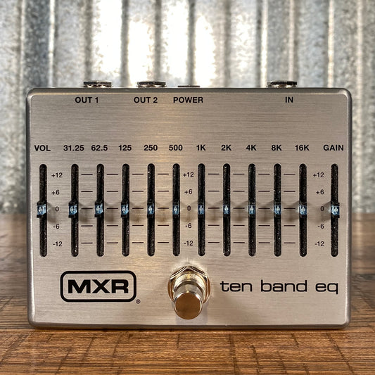 Dunlop MXR M108S 10 Band Graphic Equalizer & Power Supply Guitar EQ Effect Pedal B Stock