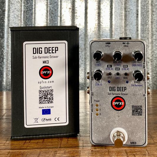 OPFXS Dig Deep MK3 Sub Harmonic Octaver Guitar Effect Pedal Used