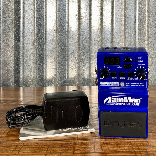 Digitech JamMan Solo XT Stereo Looper Phrase Sampler Guitar Bass Effect Pedal Used